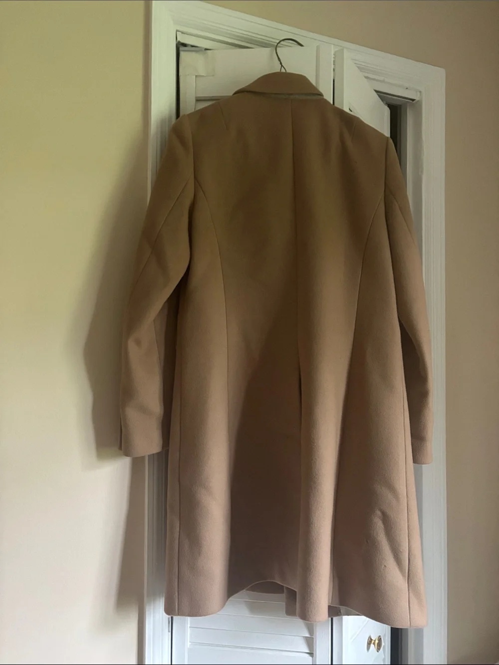 J. Crew Wool Cashmere Camel Pea Coat - Picture 2 of 5